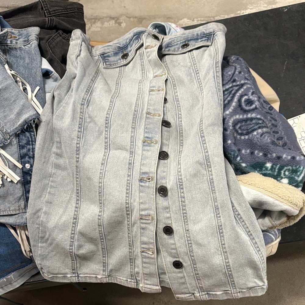 Stylish Gray Denim Dress